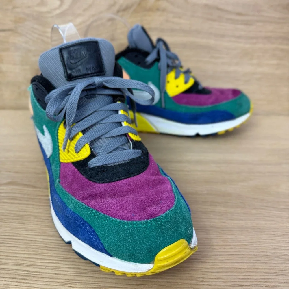 Nike Air Max 90 Running‎ Shoes Sneakers Multi Color Mens Size 9 CD0917-300